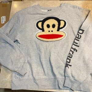 Paul Frank Gray Sweatshirt with Monkey Logo